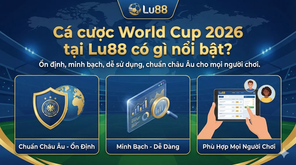 Lu88 Nhà Cái Cá Cược World 2026 Uy Tín Hàng Đầu Châu Âu Đến Châu Á Và Việt Nam 1 nhà cái lu88